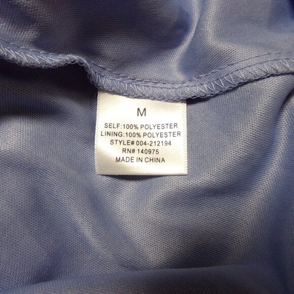 Francesca's Blue Lace Wrap Dress with Flutter Sleeves - Picture 3 of 7